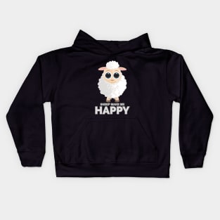 Sheep Make Me Happy Kids Hoodie